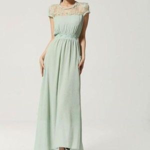 Mint Green Floor Length Dress Size Small NWOT